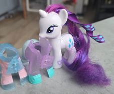 Rarity 3inch Brushable with outfits 2010 MLP G4 My Little Pony