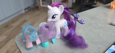 Rarity 3inch Brushable with outfits 2010 MLP G4 My Little Pony
