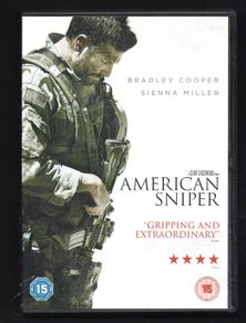 American Sniper DVD movie staring Bradley Cooper & Sienna Miller