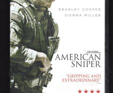 American Sniper DVD movie staring Bradley Cooper & Sienna Miller