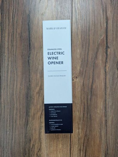 Mark & Graham Stainless Steel Electric Wine Opener