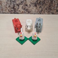 Vintage Lego Duplo Farm Animals Horse Sheep Cow Chickens