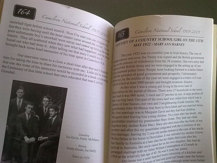 A history of the schools and people of Camcloon area 1870-2009 Ireland Roscommon