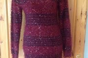 Size S/M Wine Sparkly Jumper / Dress