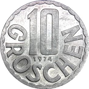 10 Groschen, Austria, 1978