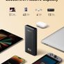 VEEKTOMX 65W Laptop Power Bank, 20000mAh Fast Charging Portable Charger Extra 100W (5ft) USB C to C Charging Cable with PD 3.0 & QC 3.0 Compatible with MacBook/iPhone/Samsung/Steam Deck/Tablet/DJI Image 4