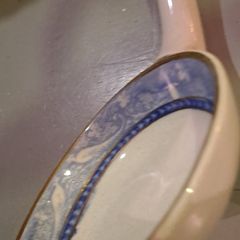 Large Antique Porcelain Ladle