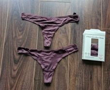 Primark 5 Pack Microfibre Thong Brown s. S