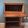 Edwardian Oak Bureau Image 2