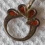 Sterling silver amber pendant Image 2