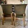 EZ Living velvet dining chairs green Image 3