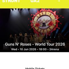 Guns N' Roses Ticket