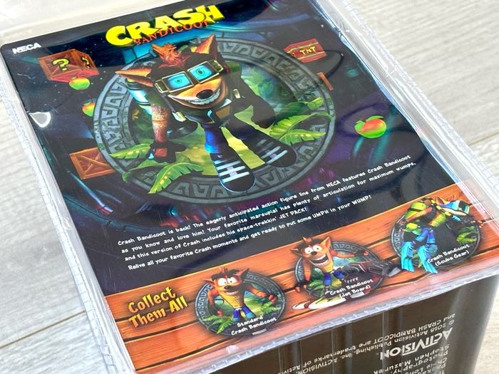 Deluxe Crash Bandicoot With Jet Pack Figure From Activision & Neca - SEALED