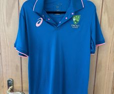 ASICS Cricket Australia 2023/24 Men's Polo Shirt L