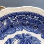 Fabulous Set of Five Mason's Ironstone Blue Vista 8 Inch Salad Plates in Excellent Vintage Condition, Circa 1950 Image 5
