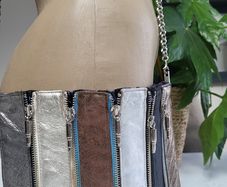 Louise Farnay metallic tones magnetic snatch crossbody bag - Rrp 129 dollars (New)
