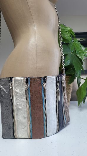 Louise Farnay metallic tones magnetic snatch crossbody bag - Rrp 129 dollars (New)