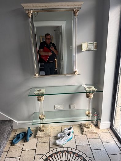 Glass Table / Mirror Set
