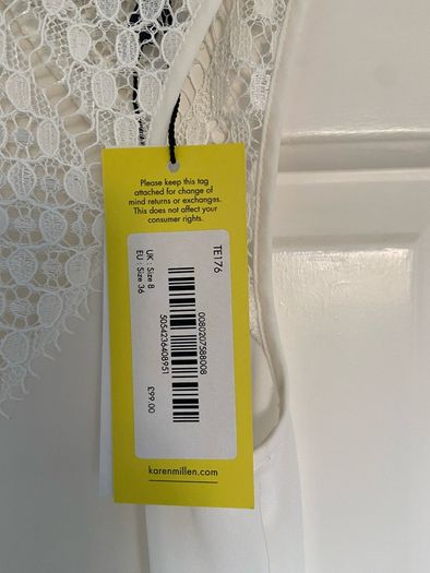 Karen Millen lacy top size 8 new with tags