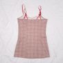 Kimchi Urban Outfitters Beige Red Plaid Lace Trim Bow Lexi Check Mini Dress Size M Image 8