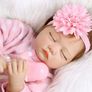 22 Inch 55cm Reborn Dolls Baby Girl Soft Silicone Vinyl Real Life Dolls Toddler Sleeping Girl Lifelike Handmade Reborn Babies Xmas Gift (FREE POSTAGE) Image 4