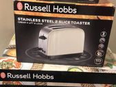 Cream Kettle Toaster and Microwave