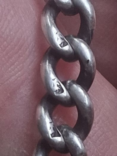 Sterling Silver Albert Chain(All Links Stamped)