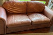 Leather Couch .