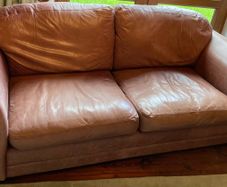 Leather Couch .