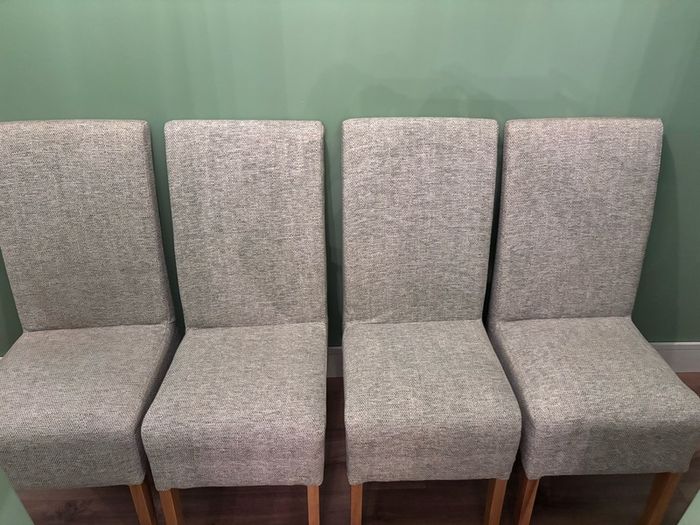 4 Dining Chairs. Newly recovered.