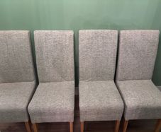4 Dining Chairs. Newly recovered.