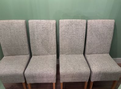 4 Dining Chairs. Newly recovered.
