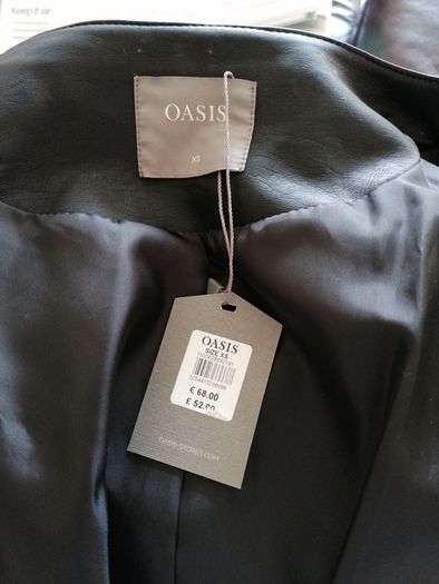 Oasis Leather look jacket
