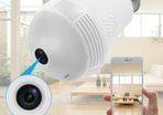 360 HD Wifi Bulb Hidden IP Camera LED Panoramic Home Security Spy Cam Light CCTV