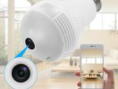 360 HD Wifi Bulb Hidden IP Camera LED Panoramic Home Security Spy Cam Light CCTV