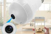 360 HD Wifi Bulb Hidden IP Camera LED Panoramic Home Security Spy Cam Light CCTV