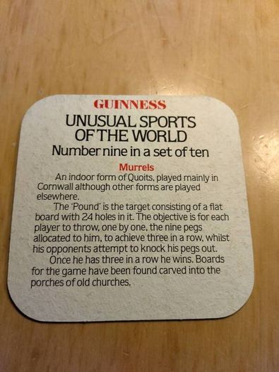 Rare vintage Guinness beer mats set of 10