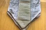 Beautiful Silver Beaded Table Runner