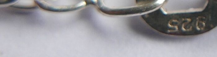 Vintage 925 Sterling Silver Brown Labradorite Pendant Necklace length 18" - 11,7g