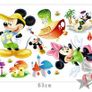 Children Room Disney Mickey&Minnie Mouse REMOVABLE and WASHABLE Wall Stickers Image 2