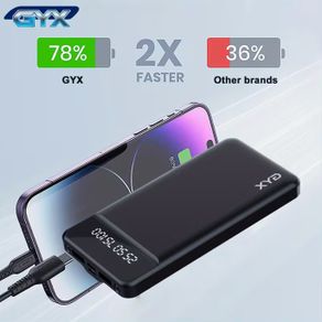 10000Mah Power Bank, Fast Charging Outdoor Portable Charger 2 USB 3.0 Type C QC PD4 with LED Display