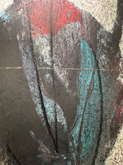 Derek Menary, b.1943. Original Mixed Media on Paper, 2004. Vessel Composition
