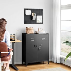 Multi-Purpose Cabinet Metal Cabinet Tool Cabinet Made of Steel Office Cabinet with 2 Doors Workshop Cabinet Small Cabinet Storage Cabinet Folder Cabinet