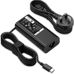 65W USB C Laptop Charger Compatible with Dell Latitude 5420 5440 5430 5520 5530 5540 7420 7440 7390 7400, XPS 13 Chromebook 3100 5190, Inspiron 14 16 7620 2in1 AC Adapter Type C Power Cord