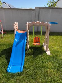 Scramble N Slide Play Center swing and slide
