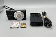Sony DSC-W730 16.1MP Digital Camera Black - Full Kit