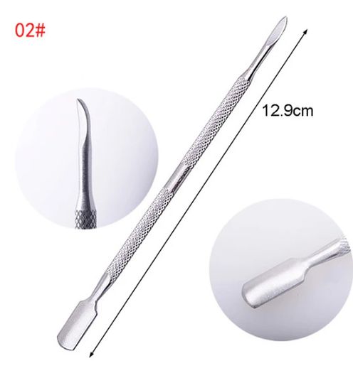 Double Head Cuticle Pusher Dead Skin Remover