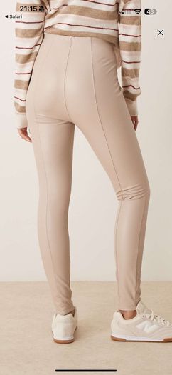 Cream ladies leggings