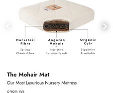 Mamas and Papas cot bed 140x70 and organic mattress