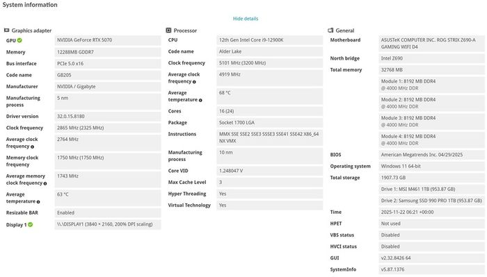 Gaming NZXT i9-12Gen RTX5070 Gaming PC
